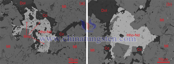 釹黃河礦的背散射成分圖像（圖源：中國地質(zhì)大學(xué)）