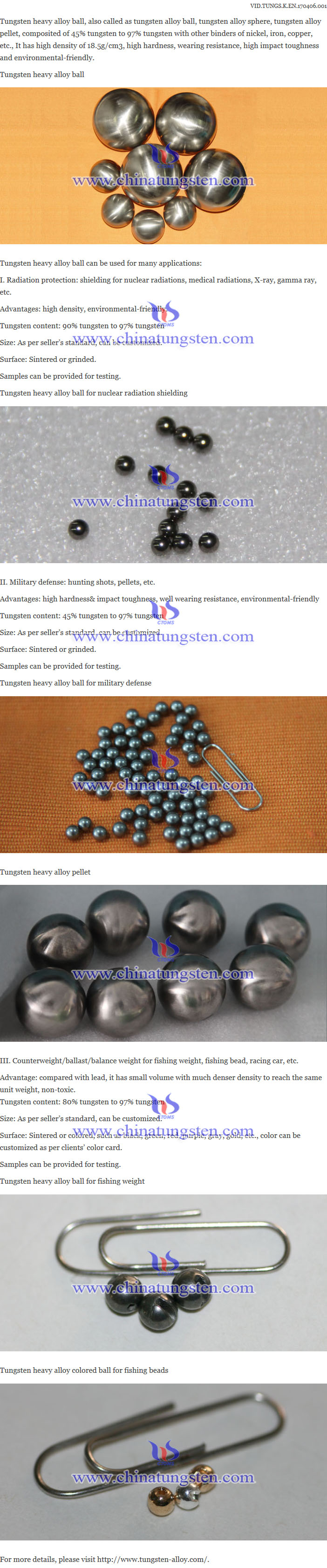 tungsten heavy alloy ball image