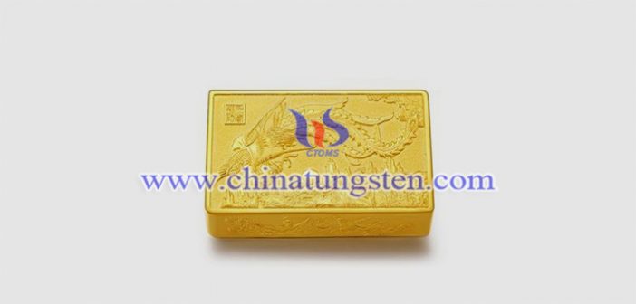 gold plated tungsten alloy paperweight picture