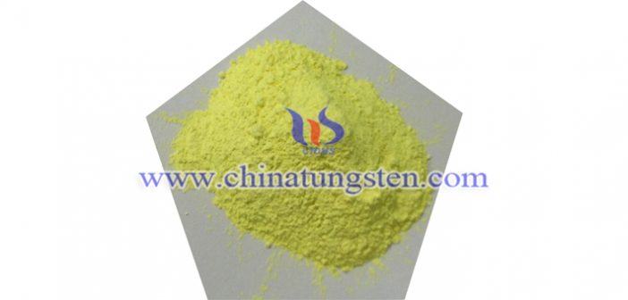 nano tungsten trioxide applied for nano-ceramic color master image