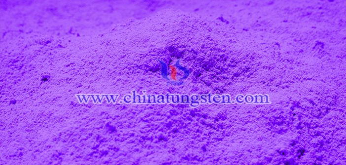 violet tungsten oxide applied for infrared thermal insulation nano material image