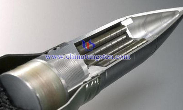 tungsten alloy tail stabilizer stable shelling armor piercing projectile picture