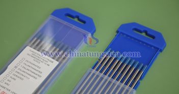 Picture of tungsten-lanthanum electrode