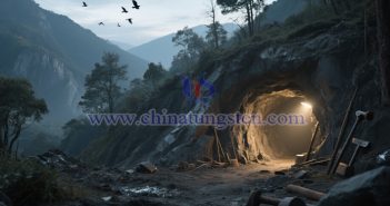 Tungsten mine picture