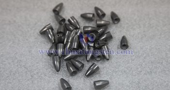 Bullet-shaped tungsten sinker picture