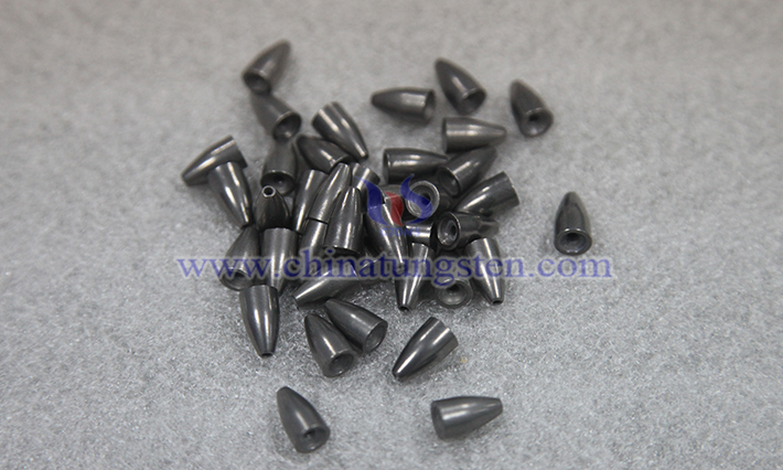 Bullet-shaped tungsten sinker picture