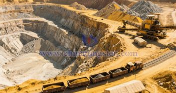 Image of a rare earth mine