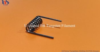 U-shaped EB tungsten filament