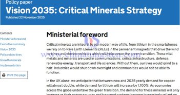 Vision 2035: Critical Minerals Strategy