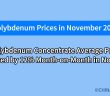 what will the molybdenum price be in november 2025