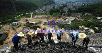 鎢礦開采圖片