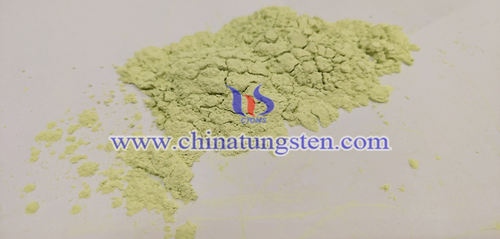 鐵電材料：黃色氧化鎢圖片