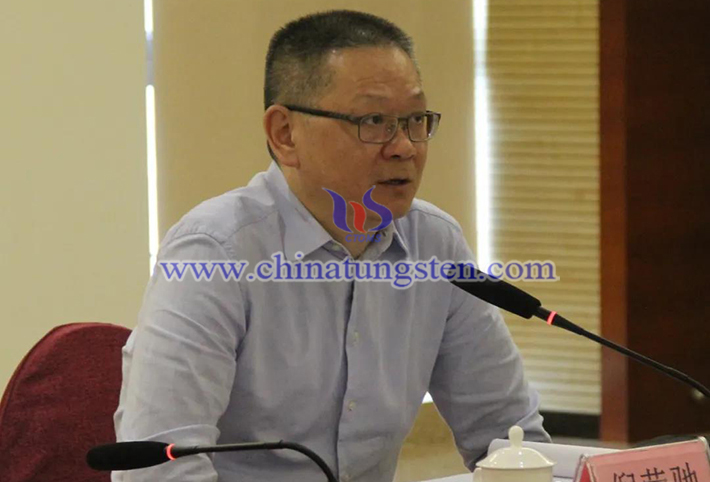 中國(guó)鎢業(yè)協(xié)會(huì)駐會(huì)副會(huì)長(zhǎng)、主席團(tuán)主席倪瑩馳