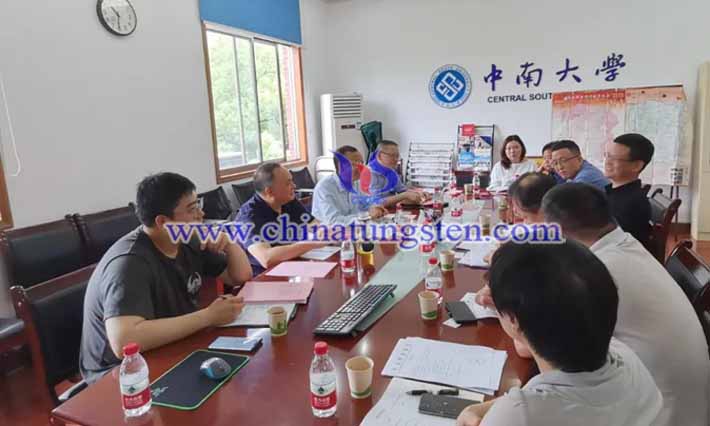 鎢協(xié)會(huì)長(zhǎng)到長(zhǎng)沙科研單位、高校及企業(yè)調(diào)研圖片